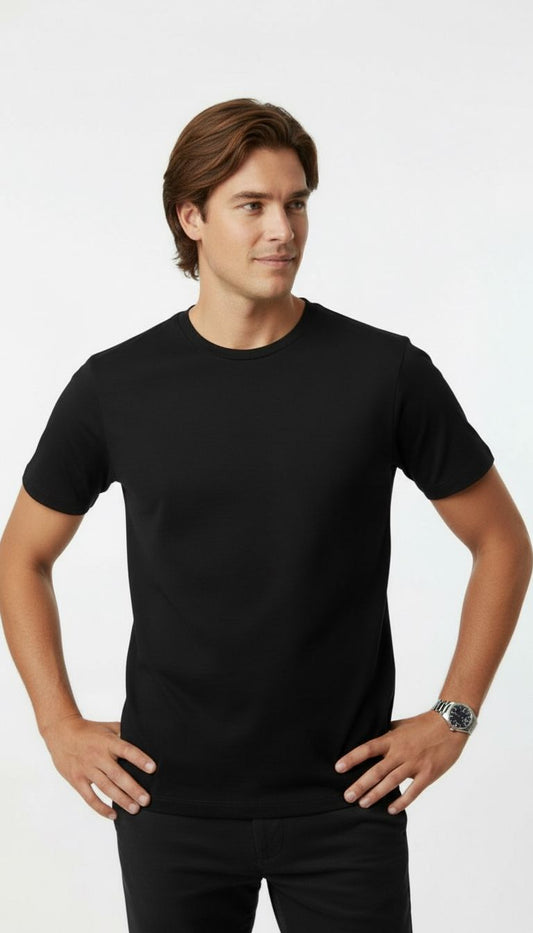 Rememeber Factory Erkek Siyah Basic T-Shirt